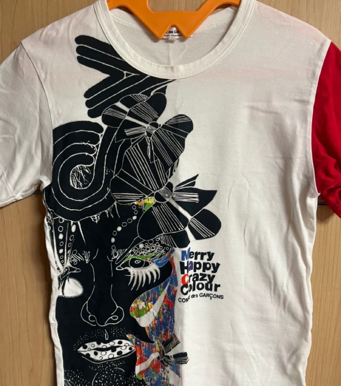 꼼데가르송 merry happy crazy colour 티셔츠 상품이미지1
