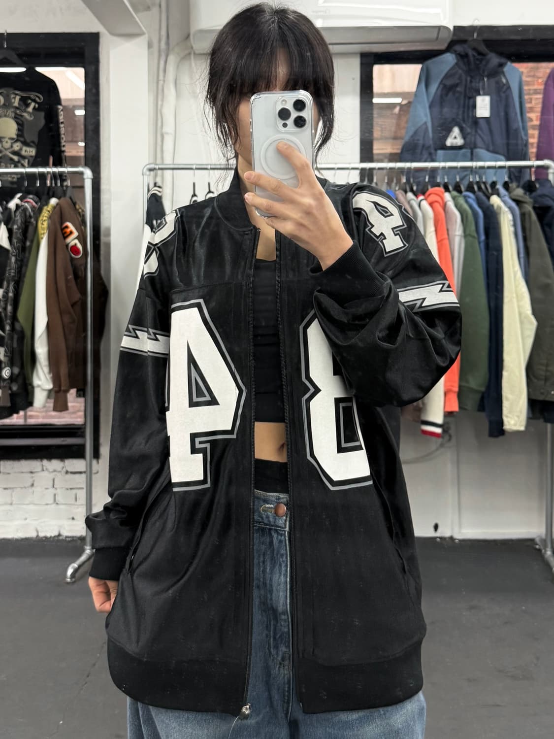 히스테릭 글래머 글로시 트랙자켓  상품이미지1