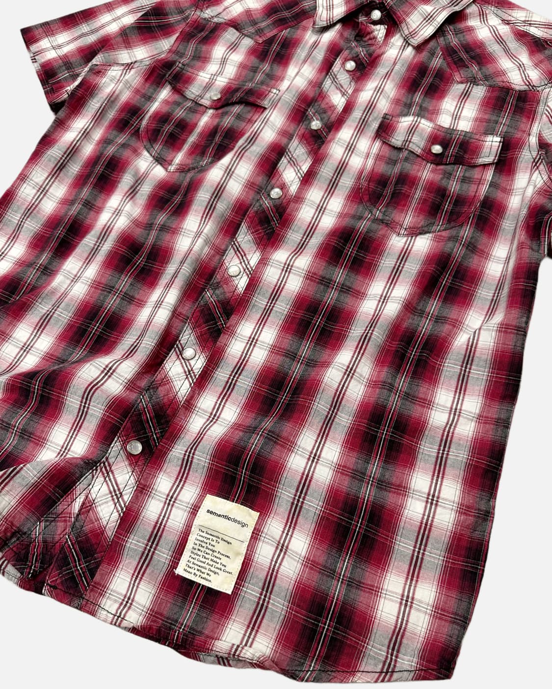 red check western shirt 상품이미지3