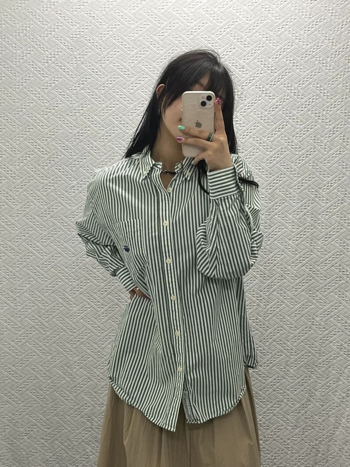 커버낫 빈티지 캐주얼 모던룩 포켓 셔츠 M C06596 상품이미지1