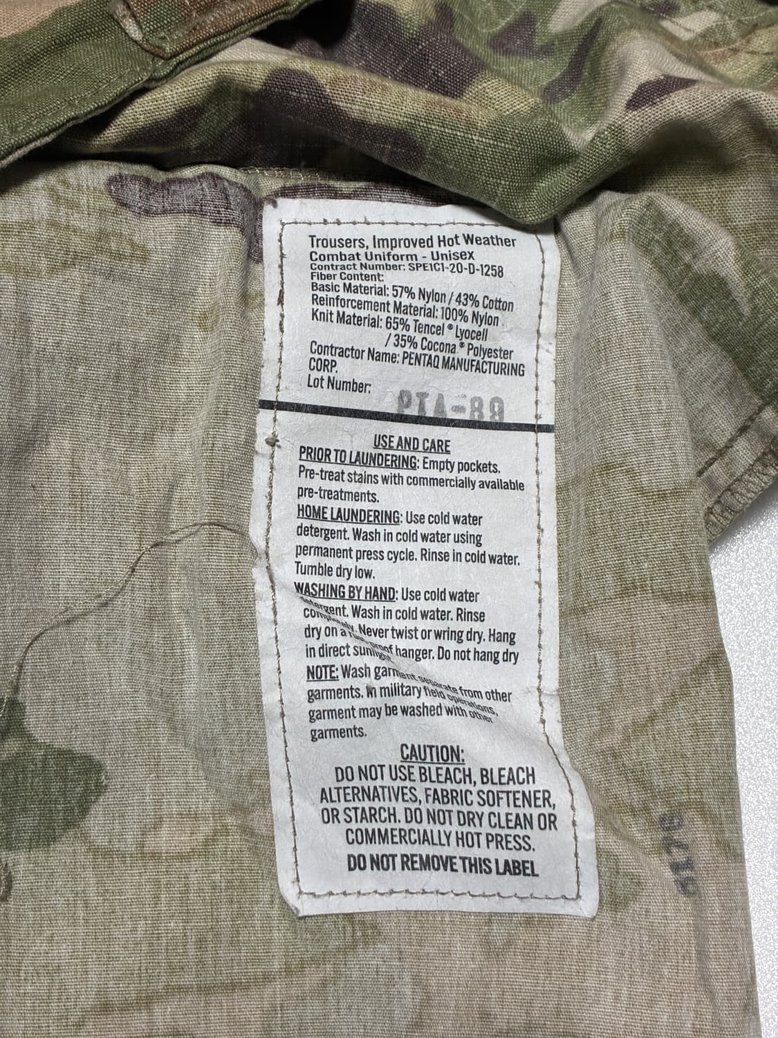 미군 하계용 전투복 세트/ (105-110) 상품이미지10