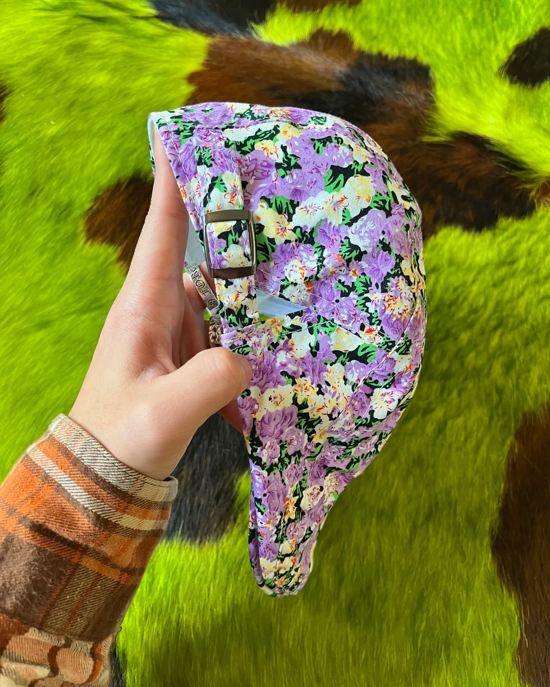 Jpn Vintage Floral Pattern Hunting Cap 상품이미지8