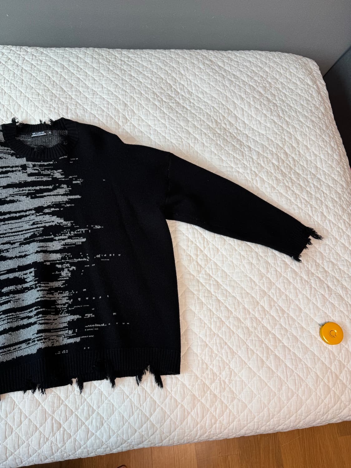 데미지 니트 블랙 XL 상품이미지3