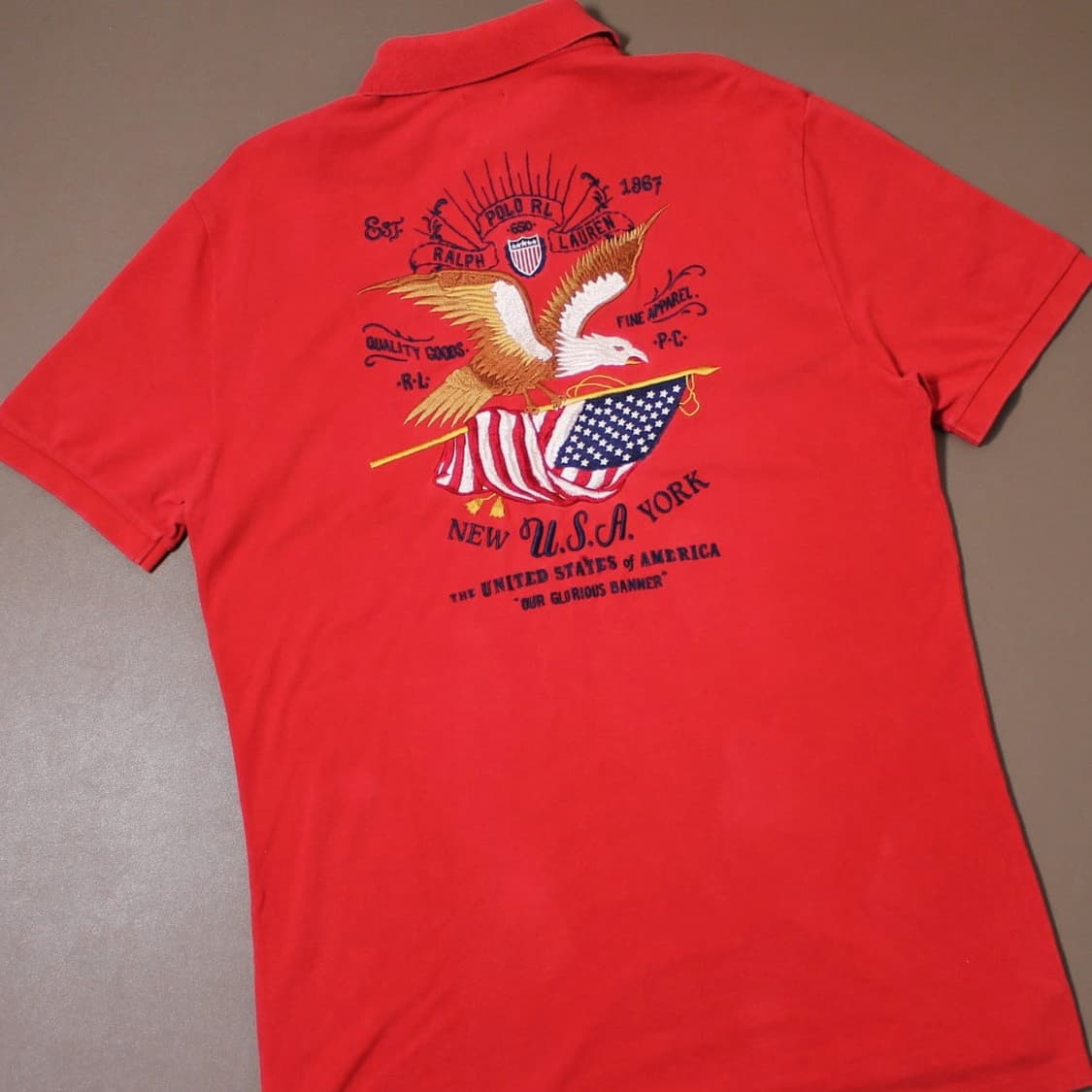 Polo 폴로 랄프로렌 성조기 독수리 자수 PK 반팔  상품이미지2