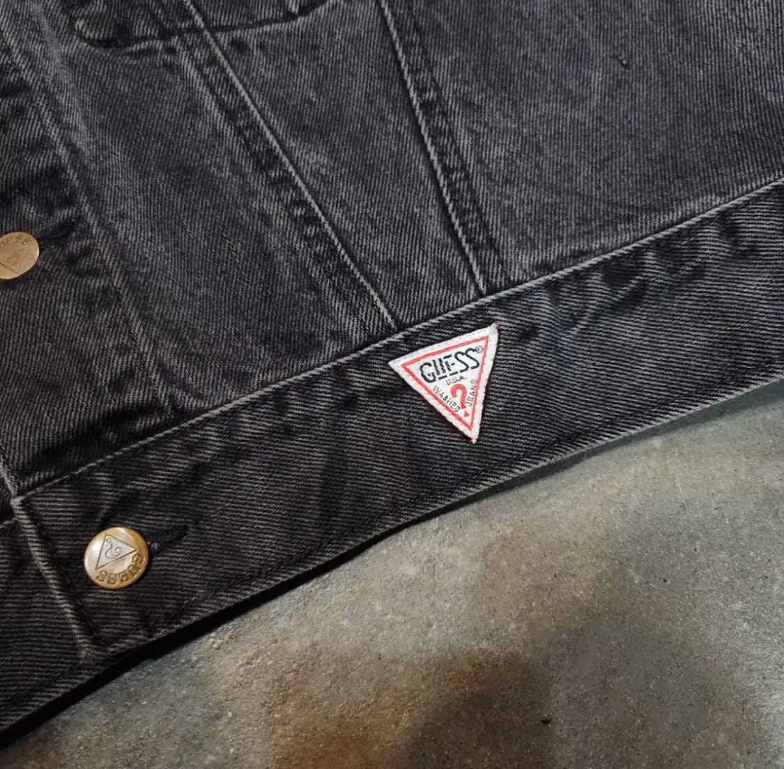 [US] 80s Guess Georges Marciano 데님 크롭 자켓 상품이미지3