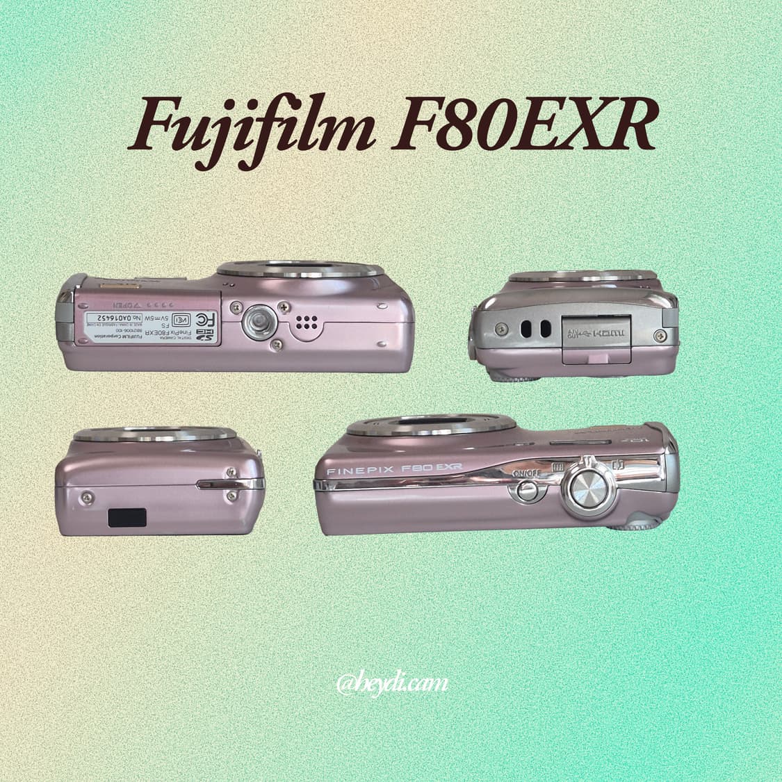 (아일릿원희) 후지 F80EXR(fuji F70EXR) 핑크 상품이미지3