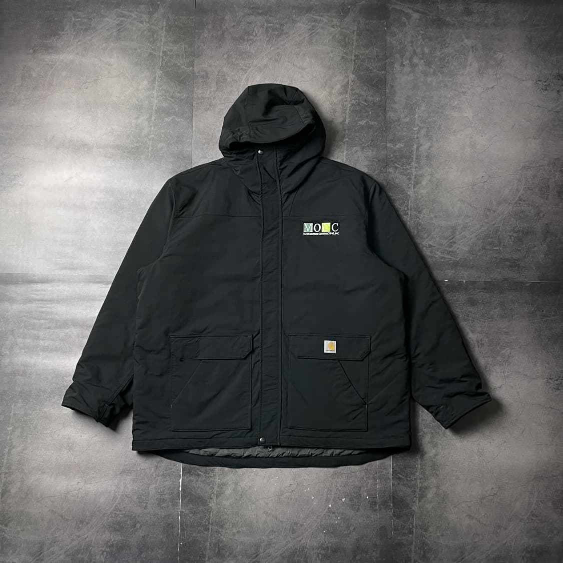 CARHARTT 칼하트 빈티지 블랙 후드 워크 자켓 A00840 상품이미지1
