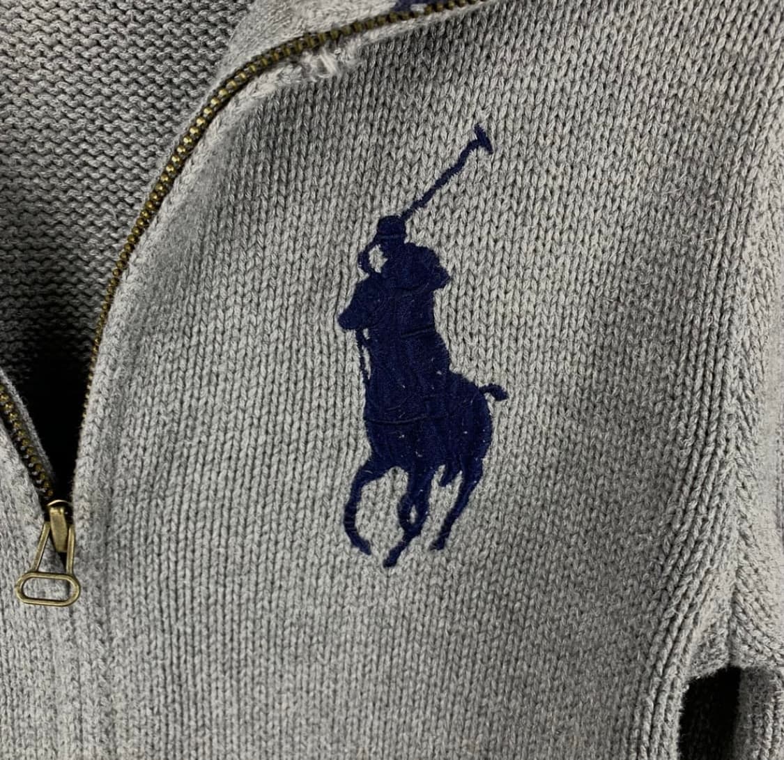 폴로 랄프로렌 빅포니 그레이 가디건 니트 집업  상품이미지3