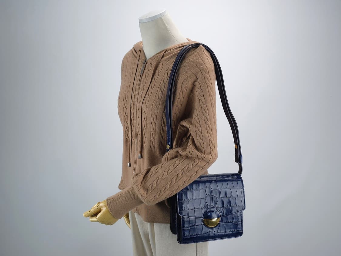 프로엔자슐러 dia day 디아 데이 크로커다일 크로스바디백 네이비
 상품이미지2