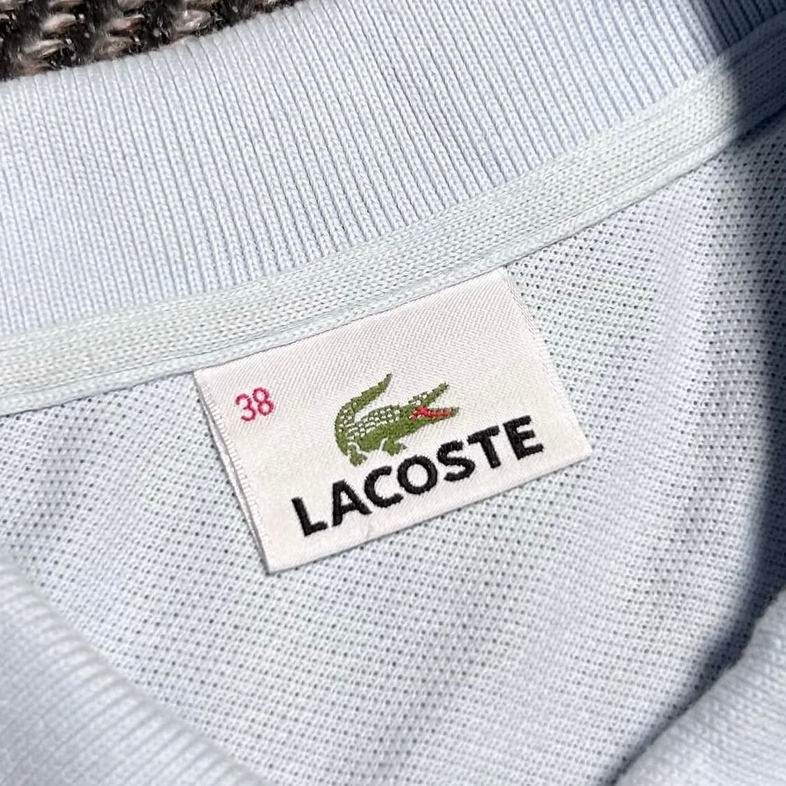 [M] Lacoste 라코스테 우먼즈 하늘색 코튼 반팔 카라티 상품이미지6