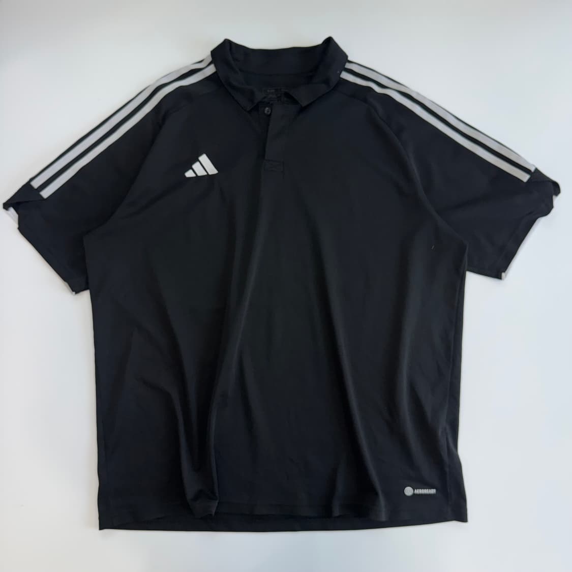 Adidas 아디다스 삼각로고 블랙 기능성 카라 반팔  상품이미지3
