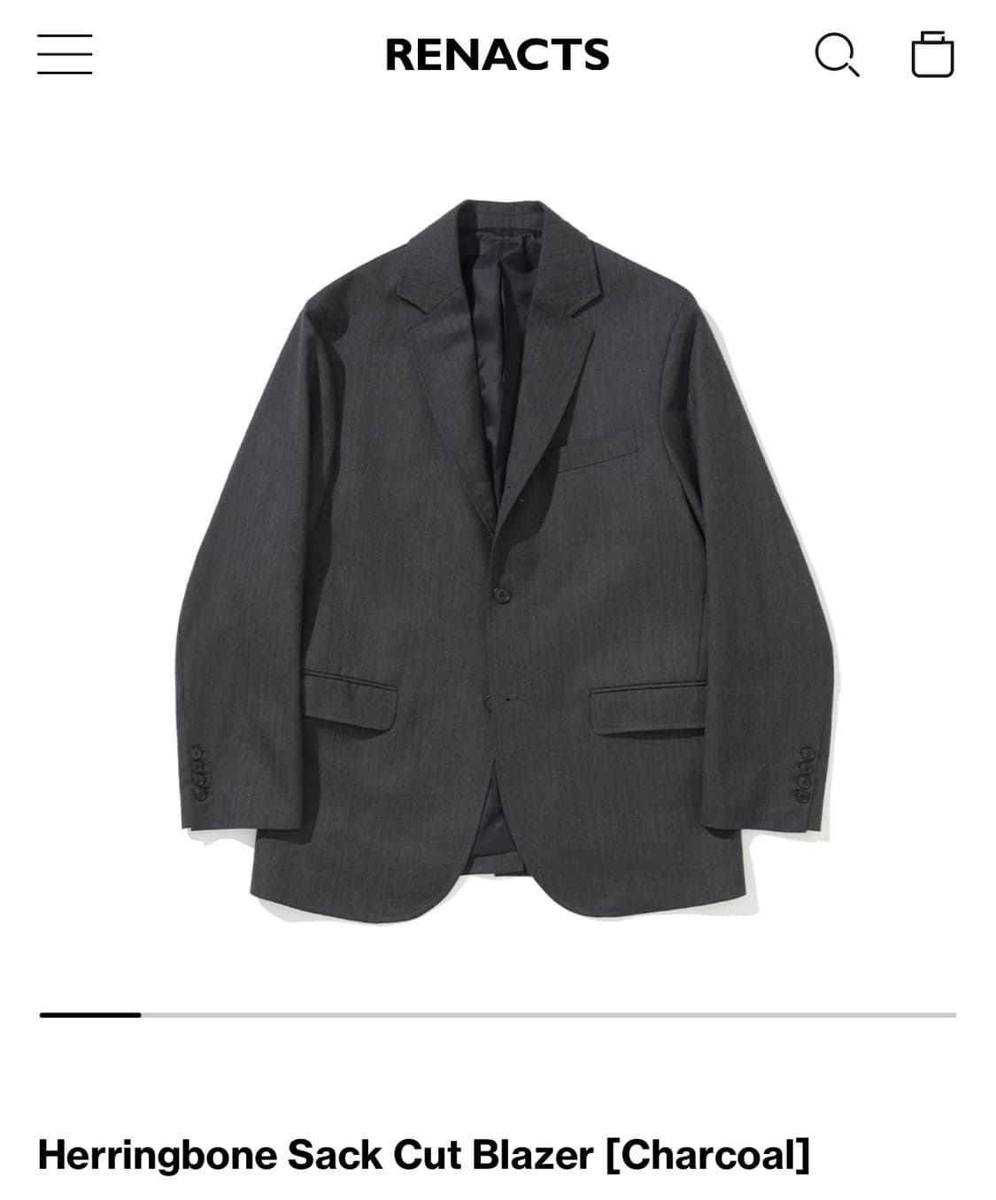 리넥츠 헤링본 색컷 블레이저 자켓 3(105) 상품이미지1