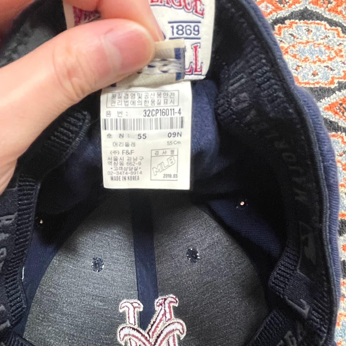 MLB 메츠 네이비 야구볼캡 호칭55 XS-S 상품이미지5