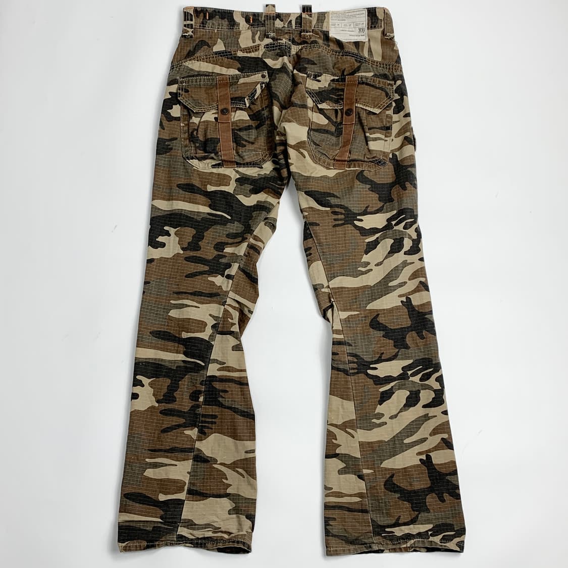 00s 에드윈 카모 카고 플레어 팬츠 상품이미지9