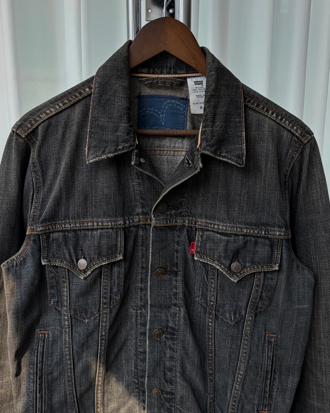 [M]리바이스 Levi's 00s 흑청 트러커 자켓 상품이미지6