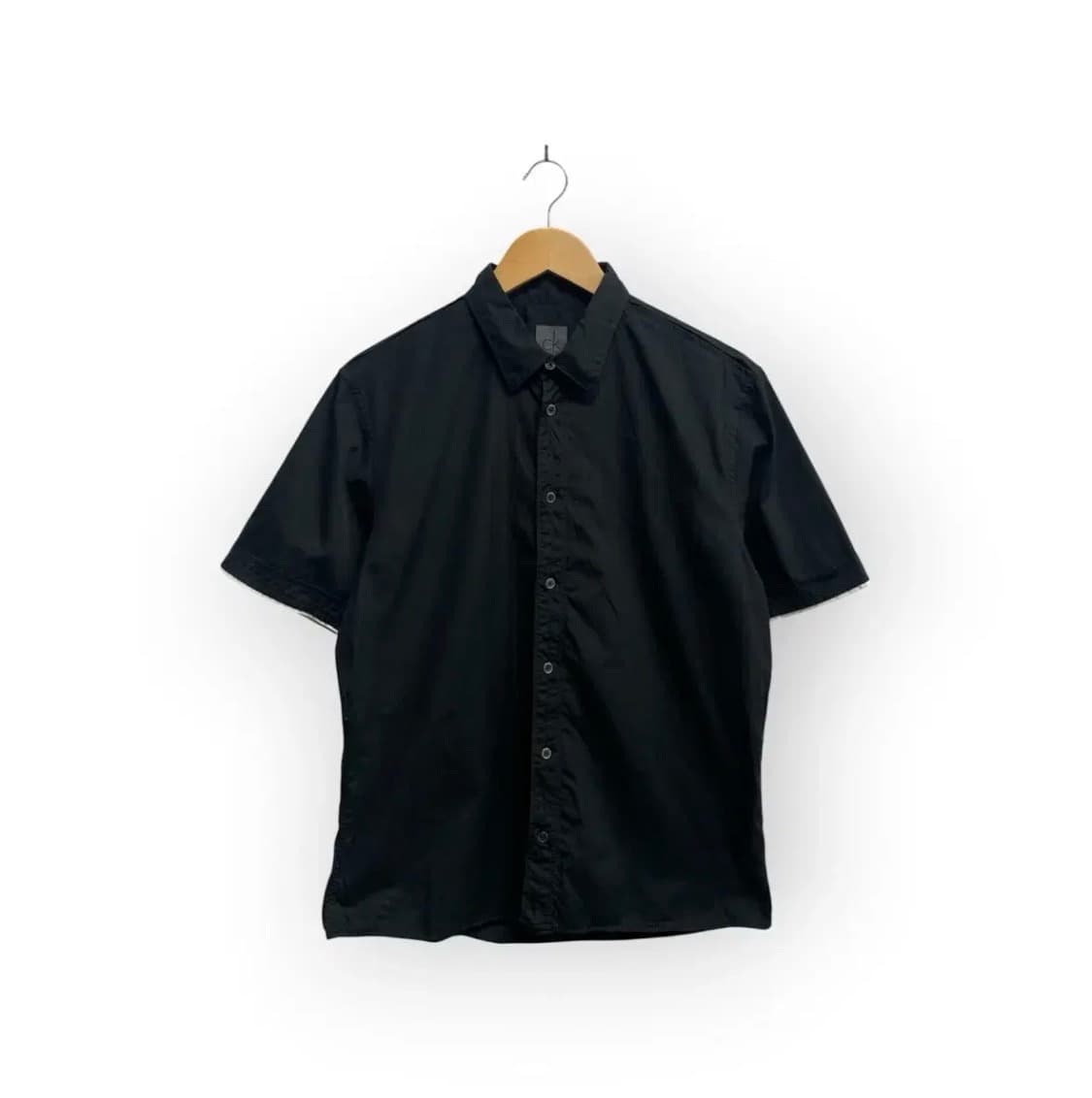 [새상품]캘빈 클라인 팝린 버튼업 반팔 셔츠 L 상품이미지1