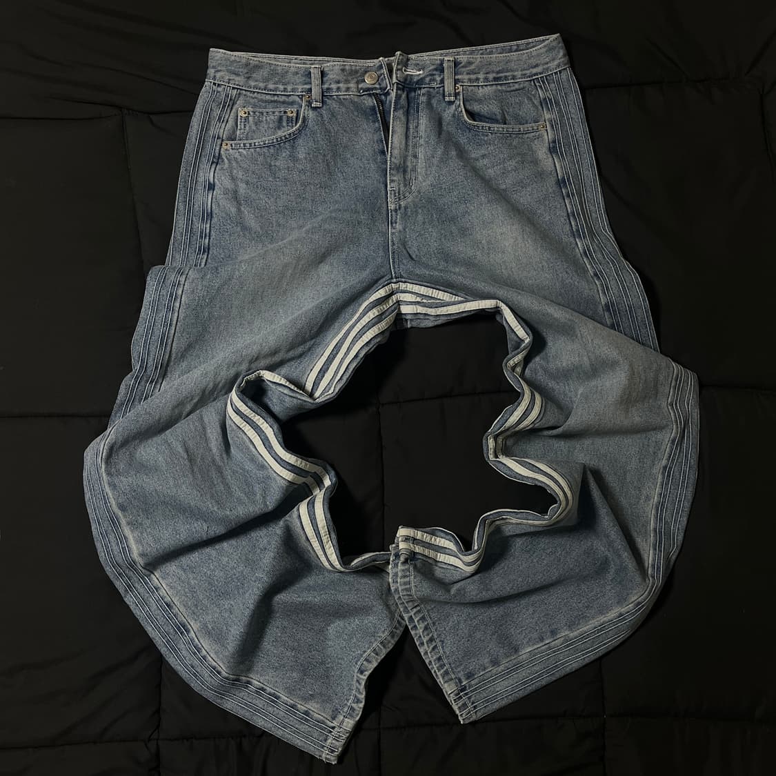 트랙라인 연청 데님팬츠 상품이미지1