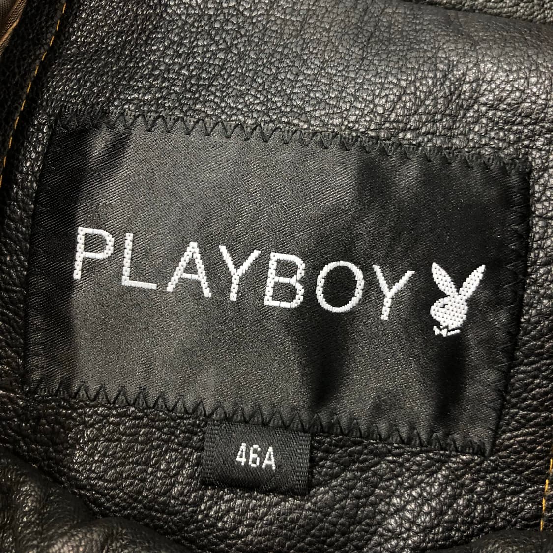 플레이보이 염소가죽 로고 레더 가죽 자켓 상품이미지5