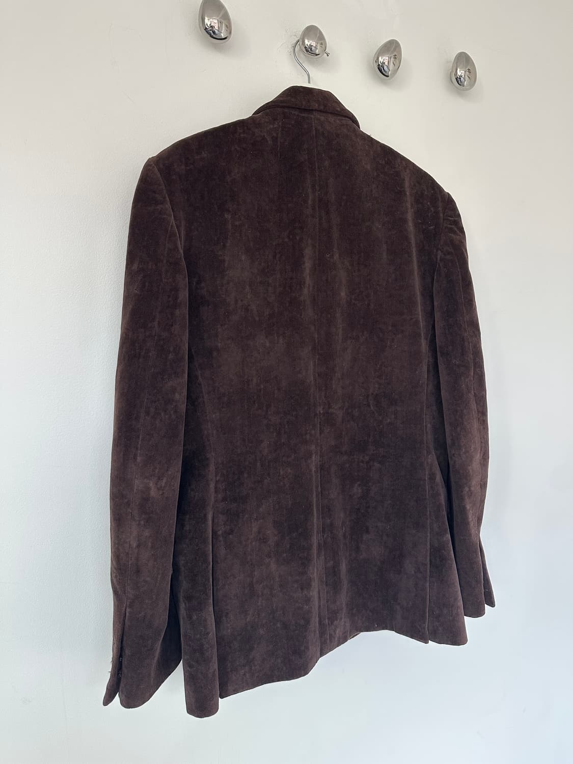 돌체앤가바나 2000s 벨벳 브라운 블레이저 상품이미지5