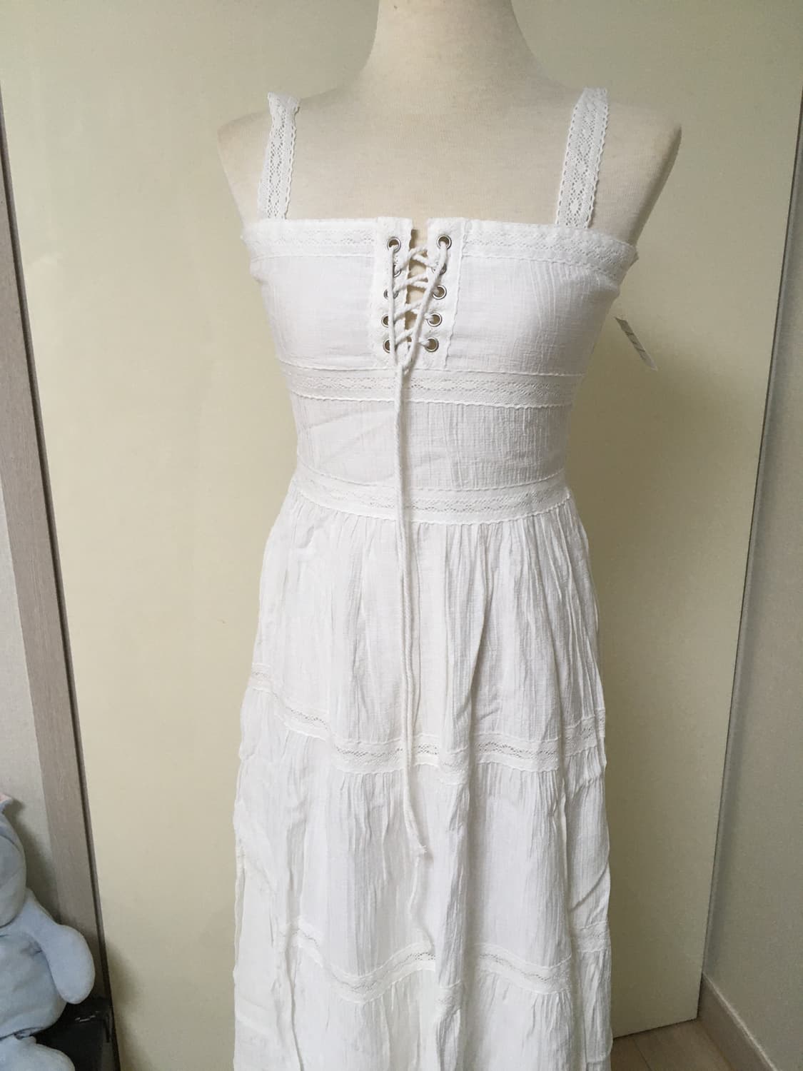 (새상품) 모리걸 아일렛 원피스 상품이미지1