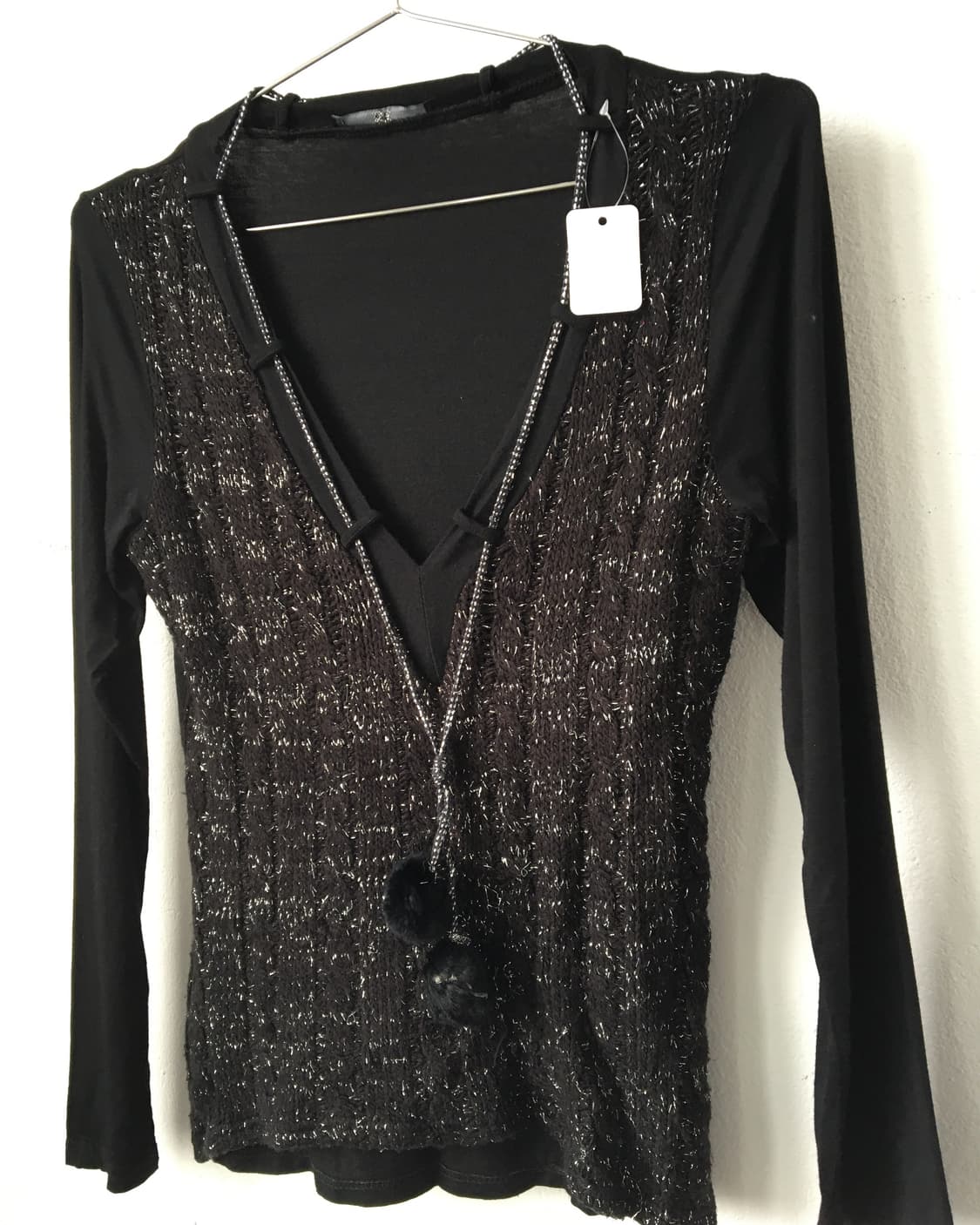 Pom pom glitter woolen knit 상품이미지4