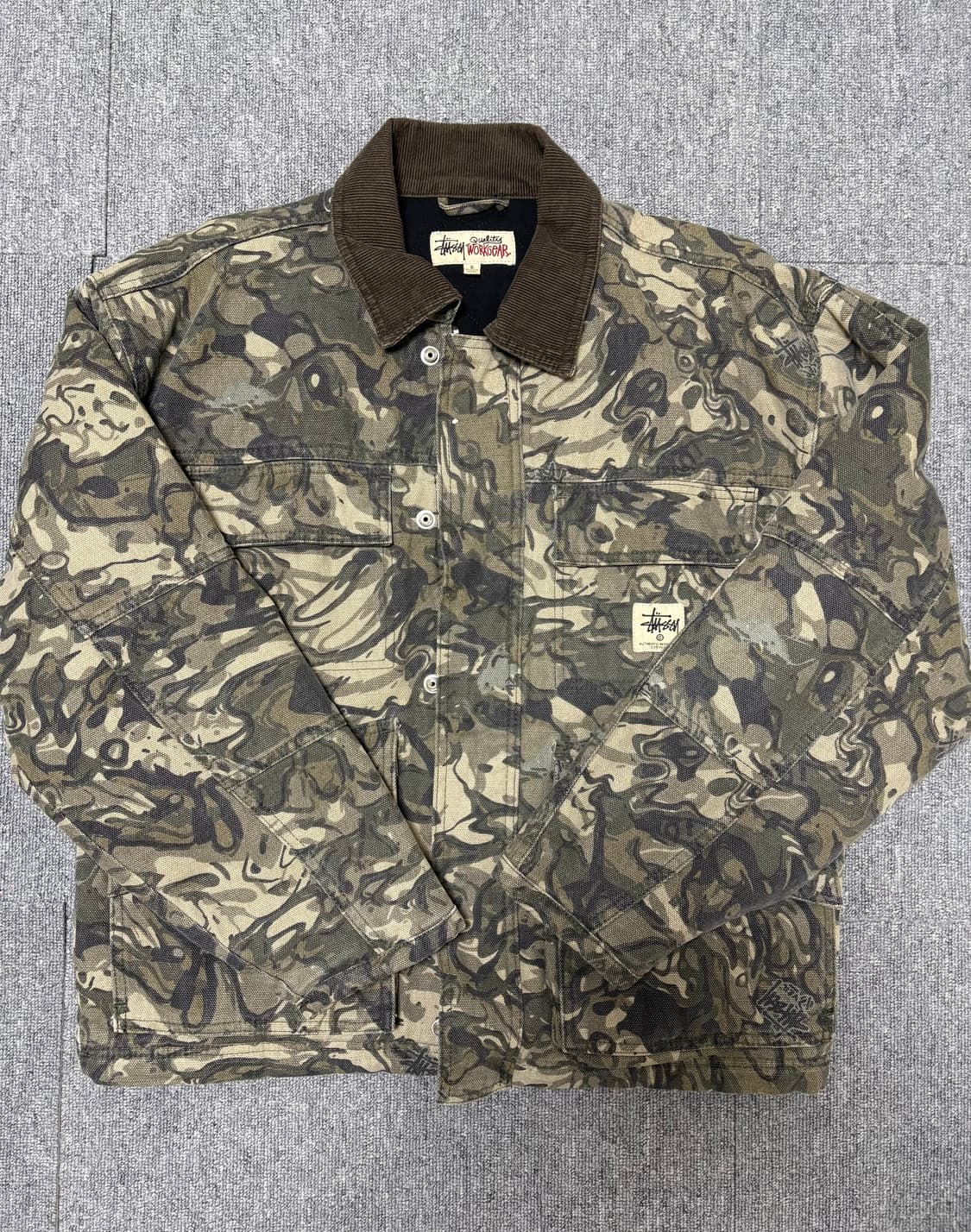 스투시 캔버스 워크 자켓 s 상품이미지1