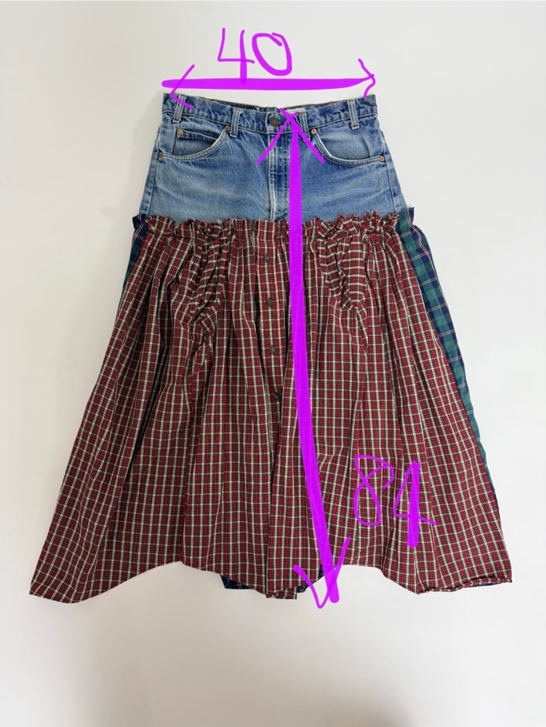 일본 빈티지 리메이크 스커트 상품이미지10