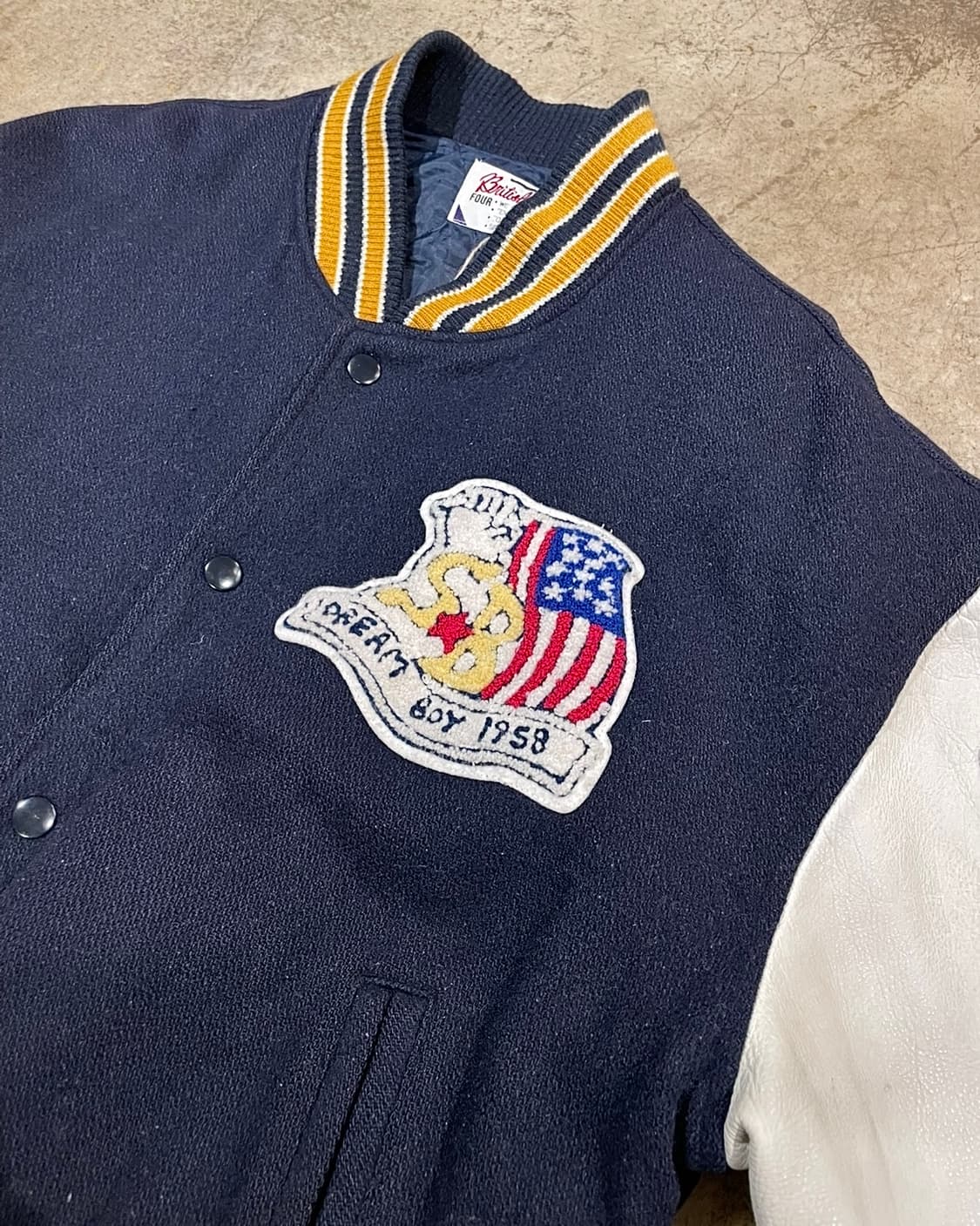 드림보이 패치워크 바시티 자켓 (B5110) 상품이미지4