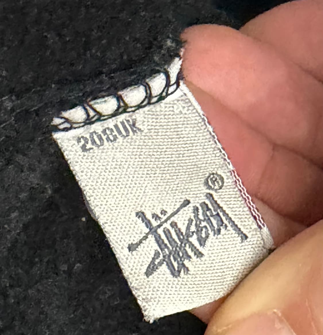 00s stussy 스투시 블랙 써클 후드 집업 상품이미지10