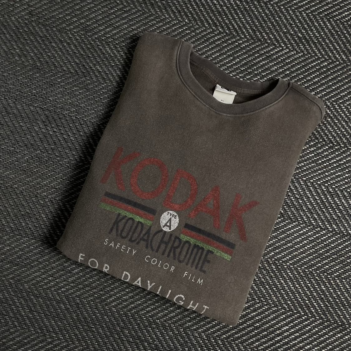 Kodak 그래픽 빅로고 박시핏 맨투맨y 4785 상품이미지1