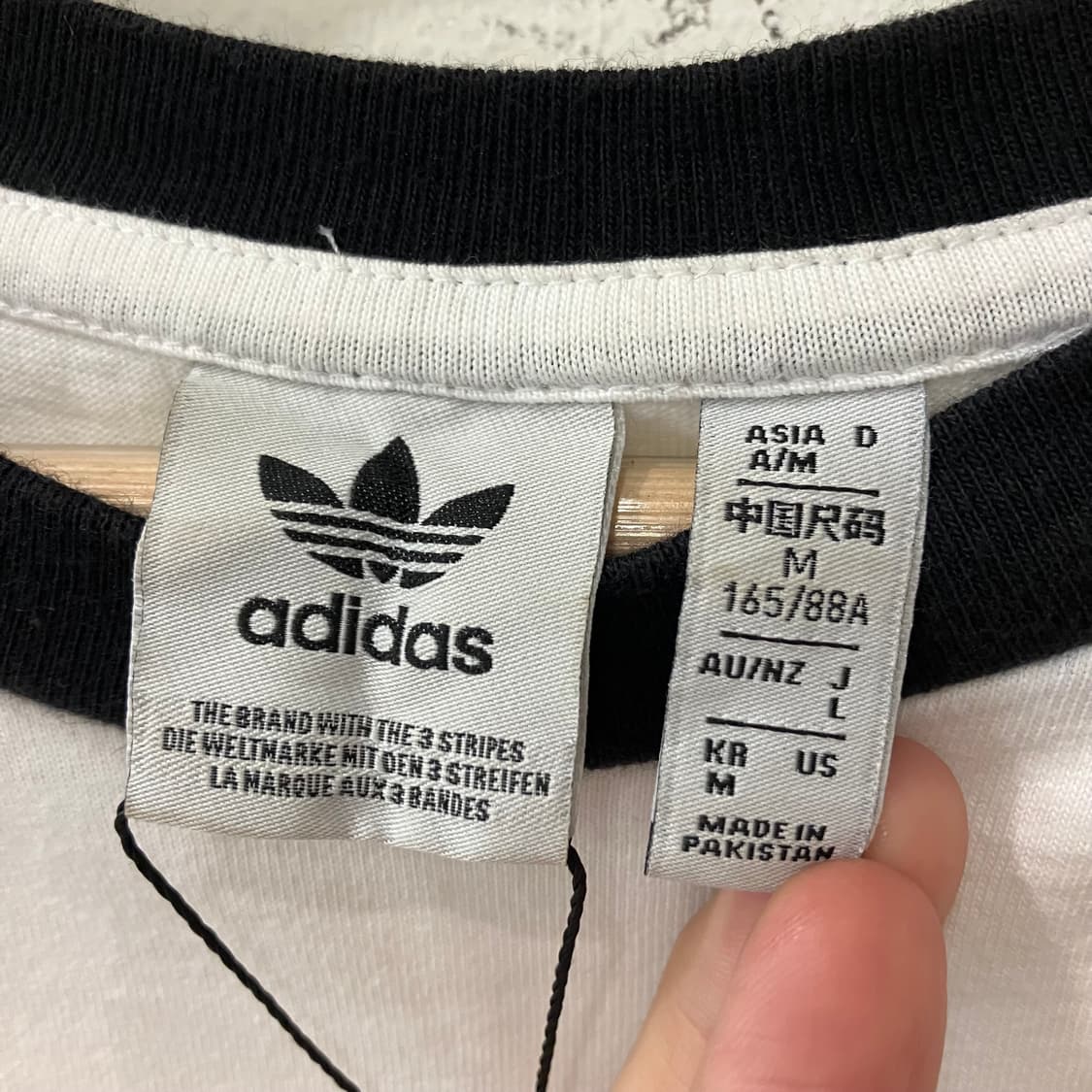 297 아디다스 삼선 롱슬리브 화이트 상품이미지2