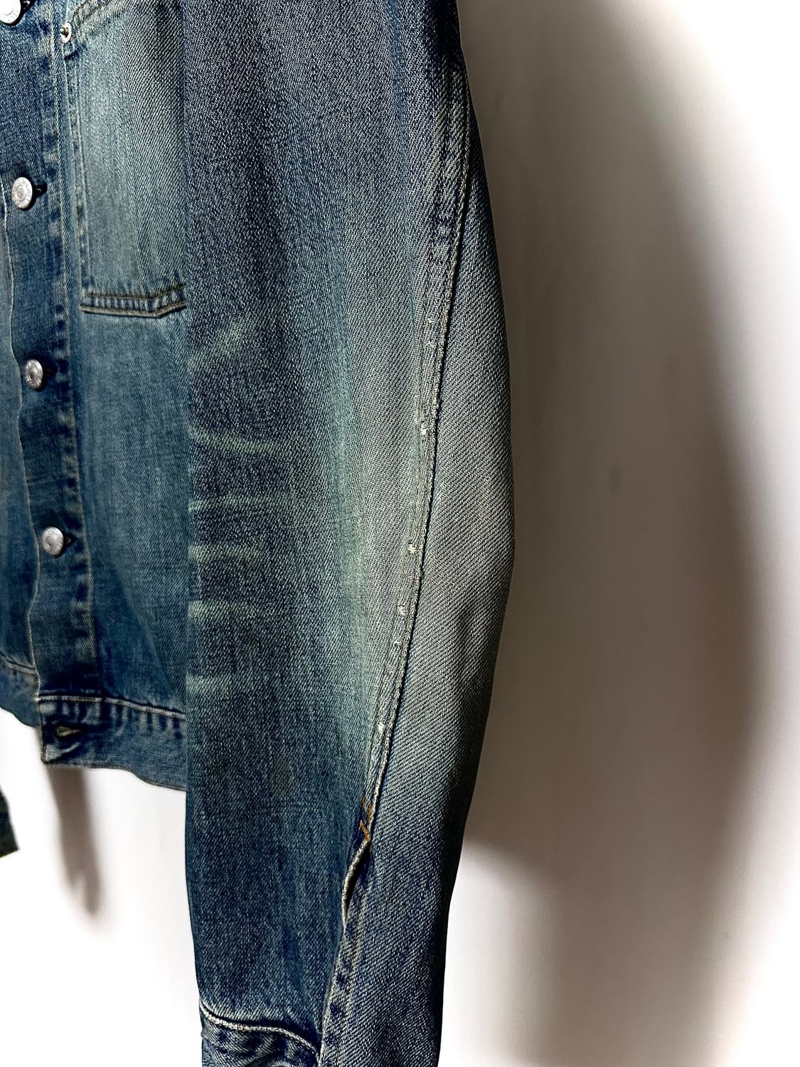헬무트랭 90s Vintage Denim 녹워시 트러커 자켓 상품이미지4