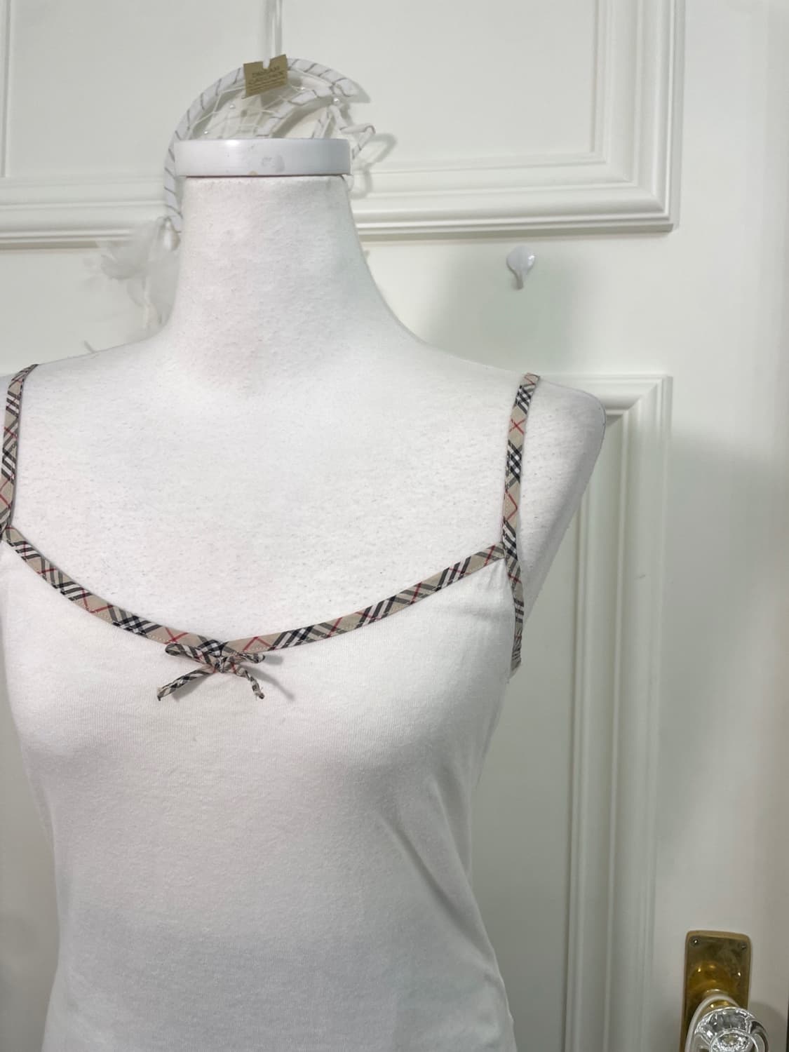 BURBERRY check bow point basic sleeveles 상품이미지5