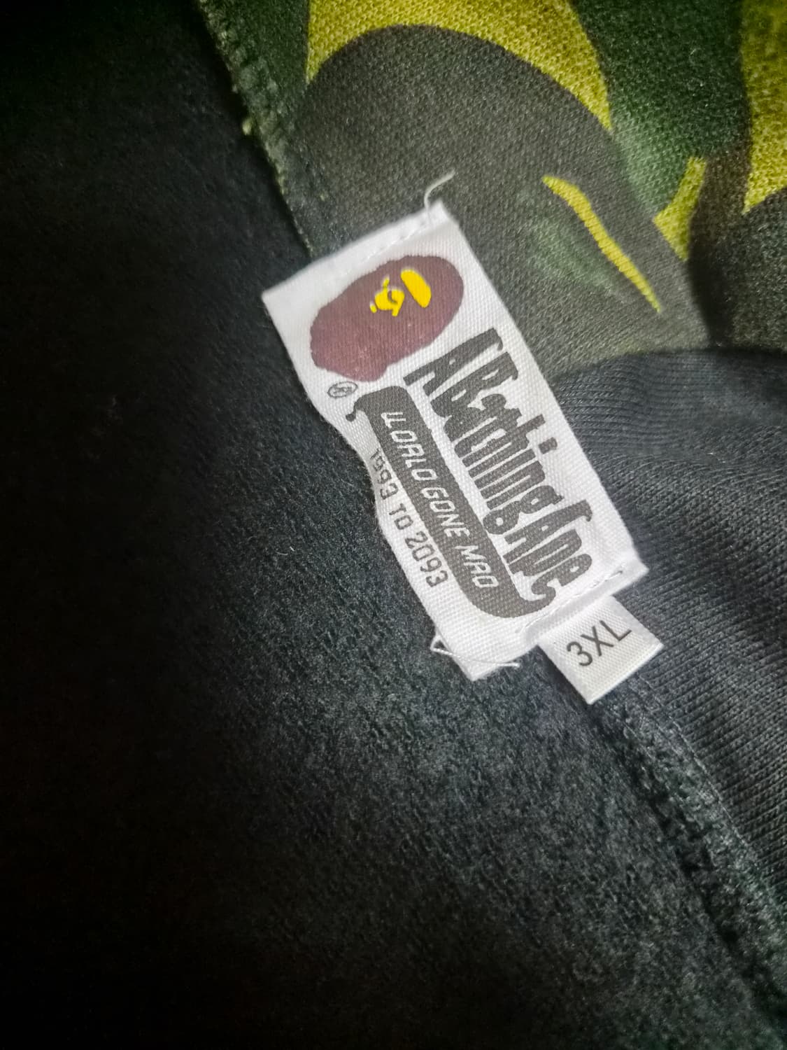 베이프 퍼스트 카모 샤크 풀 집 후드 집업 블랙 3xl 상품이미지6