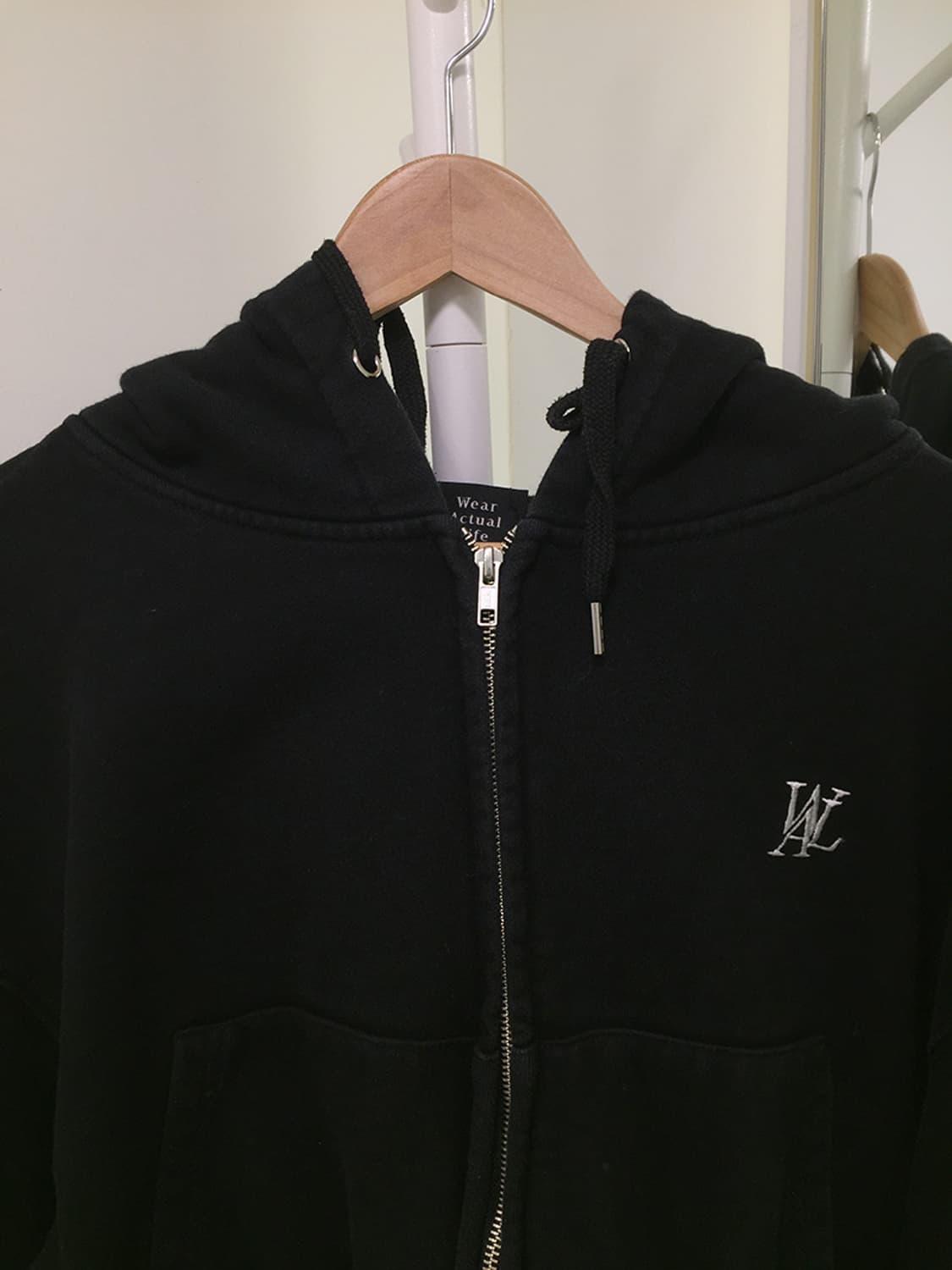 여성 우알롱 크롭 후드집업 100 상품이미지3