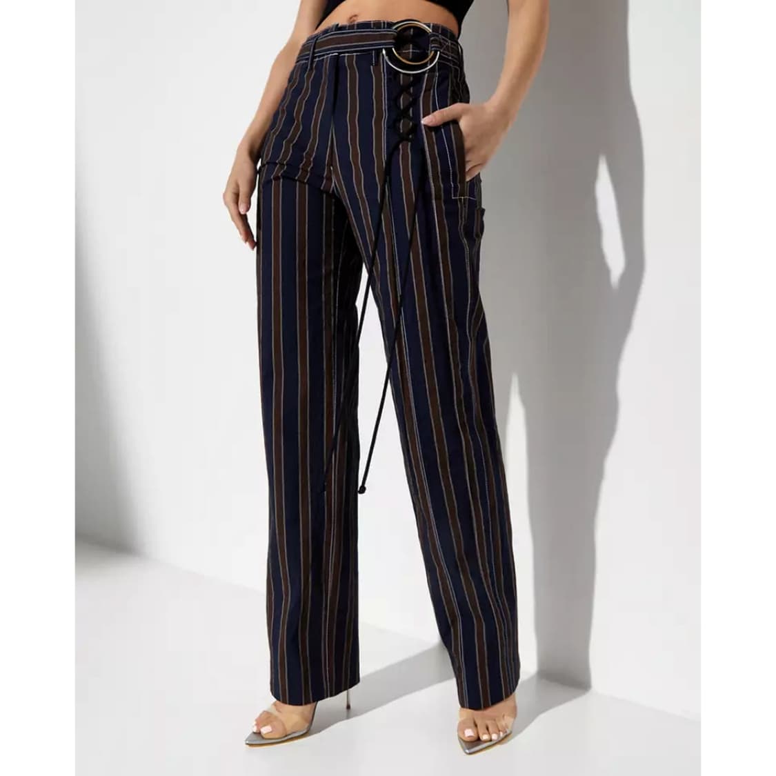 토리버치 22 벨티드 스트라이프 트라우저 상품이미지1