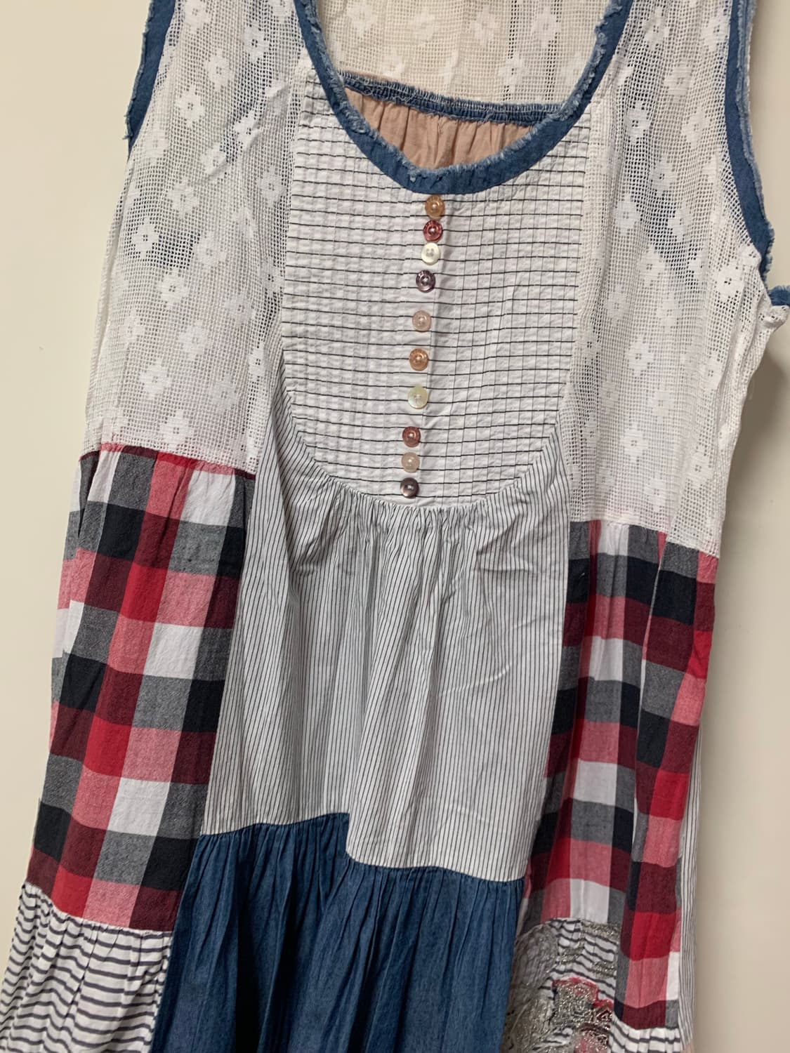 Doesigual 모리걸 패치워크 레이어드원피스 상품이미지6