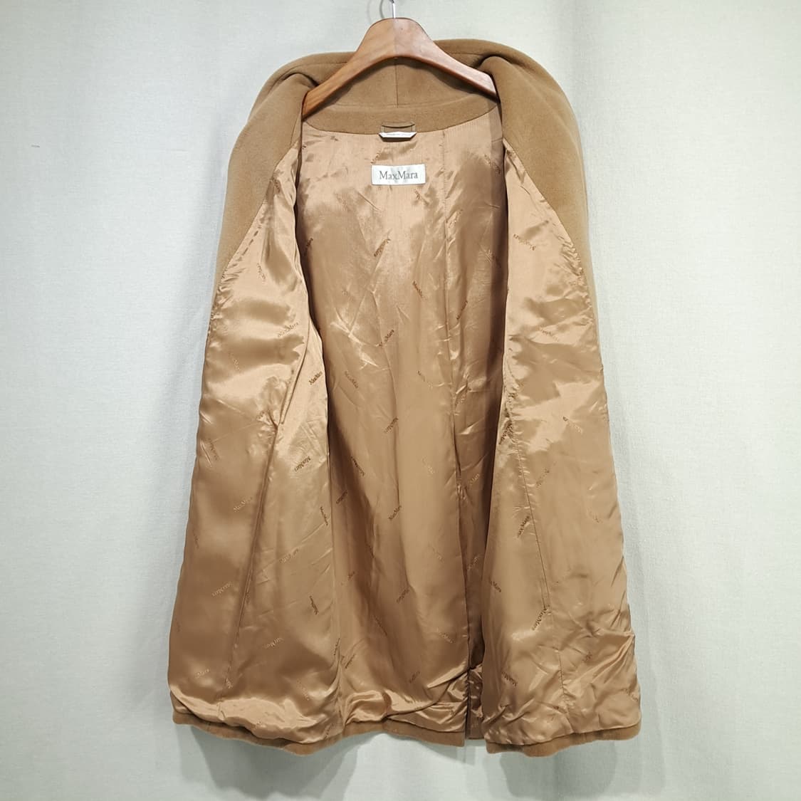 CL281 XL 막스마라 00s 이태리판 울캐시미어 숄칼라 카멜 코트 상품이미지3