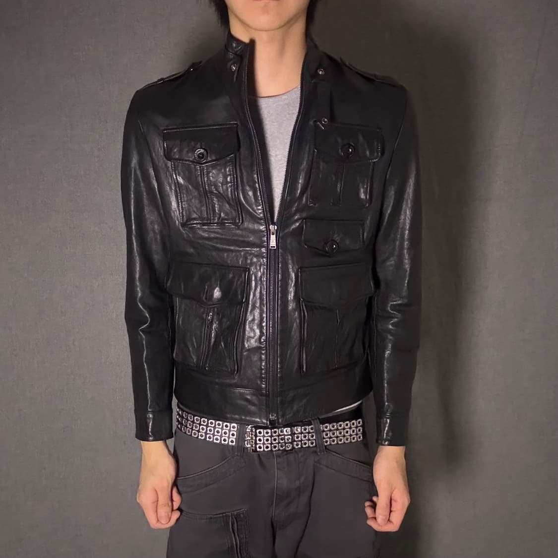 양가죽 포켓 디테일 자켓 상품이미지2