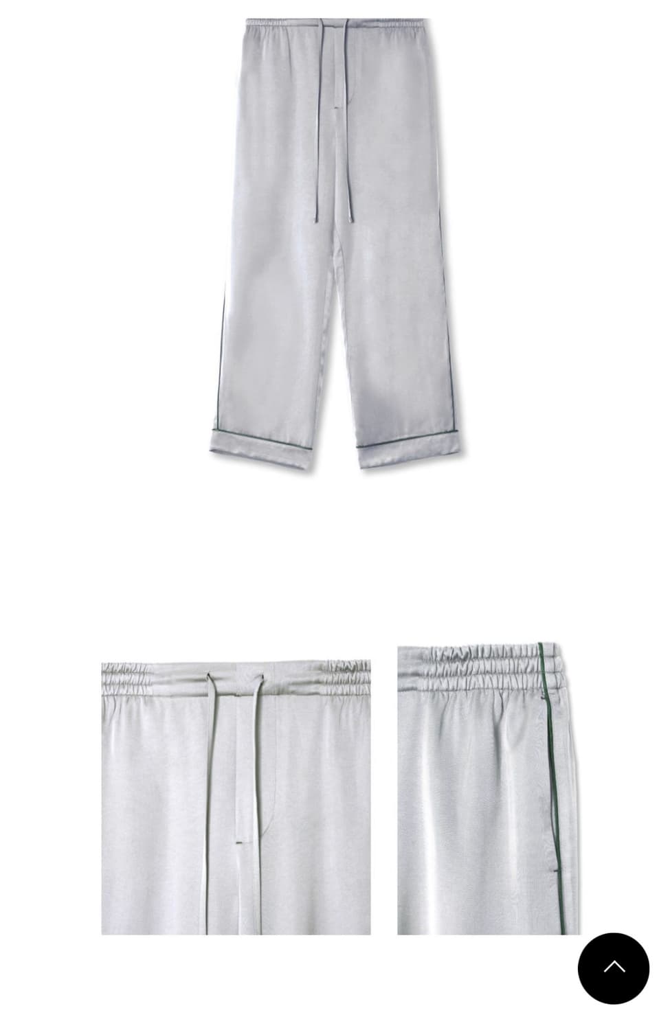 프랭클리 실키 새틴 파자마 세트 그레이 상품이미지9