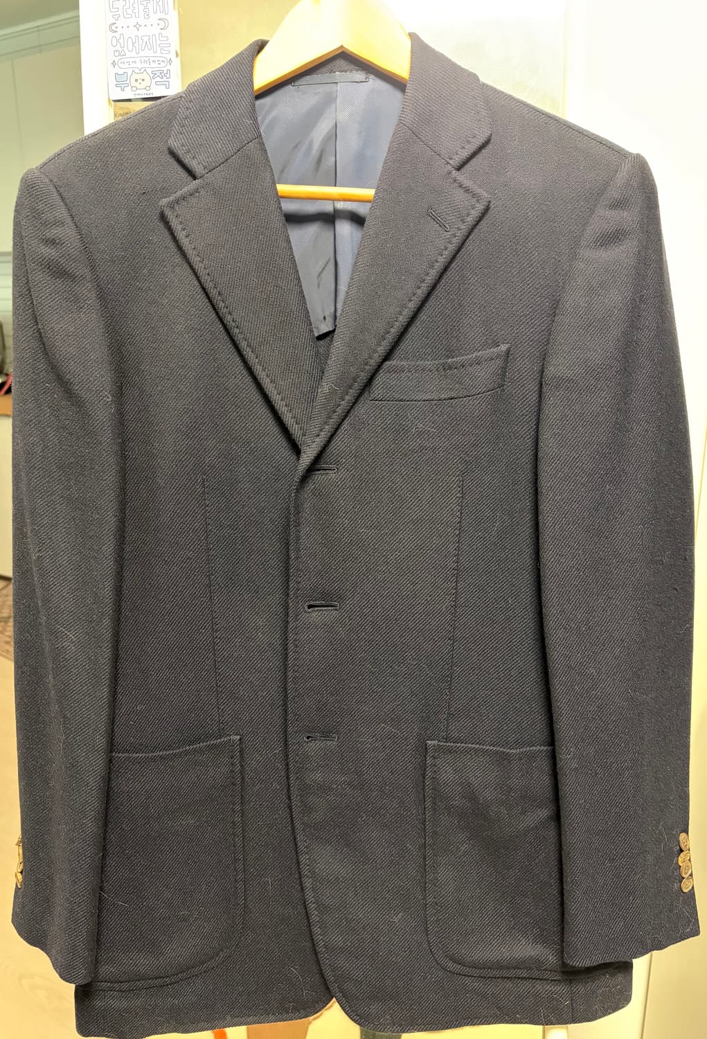 투모로우랜드 제냐 원단 캐쉬미어 울 블레이져 46 size 상품이미지1