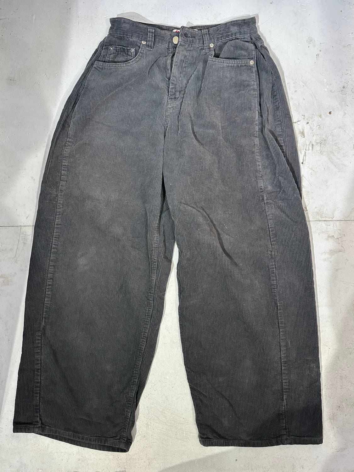 OOTJ 차콜 코듀로이 와이드 골덴 벌룬 팬츠  상품이미지4