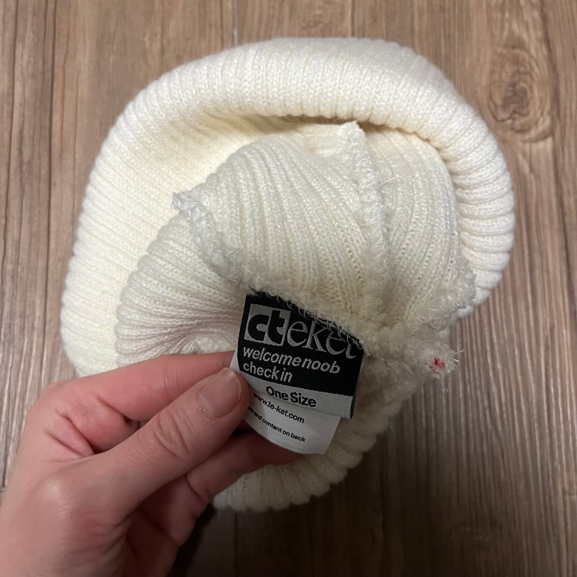 [Teket] 테켓 postcard 비니 아이보리(새상품) 상품이미지9