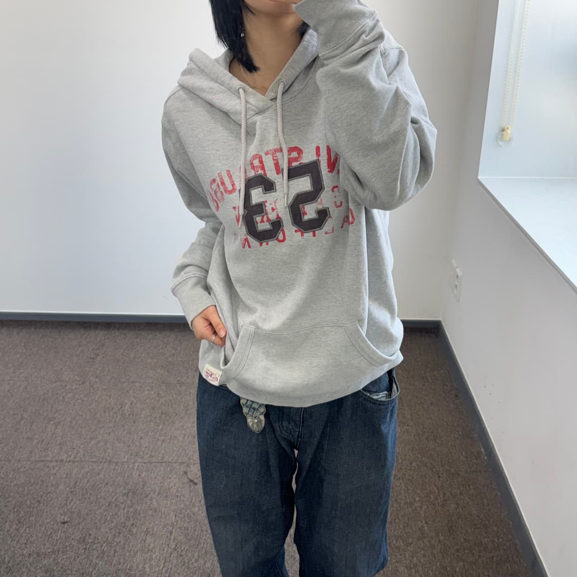 Levis 리바이스 프린팅 그레이 후드티 상품이미지2