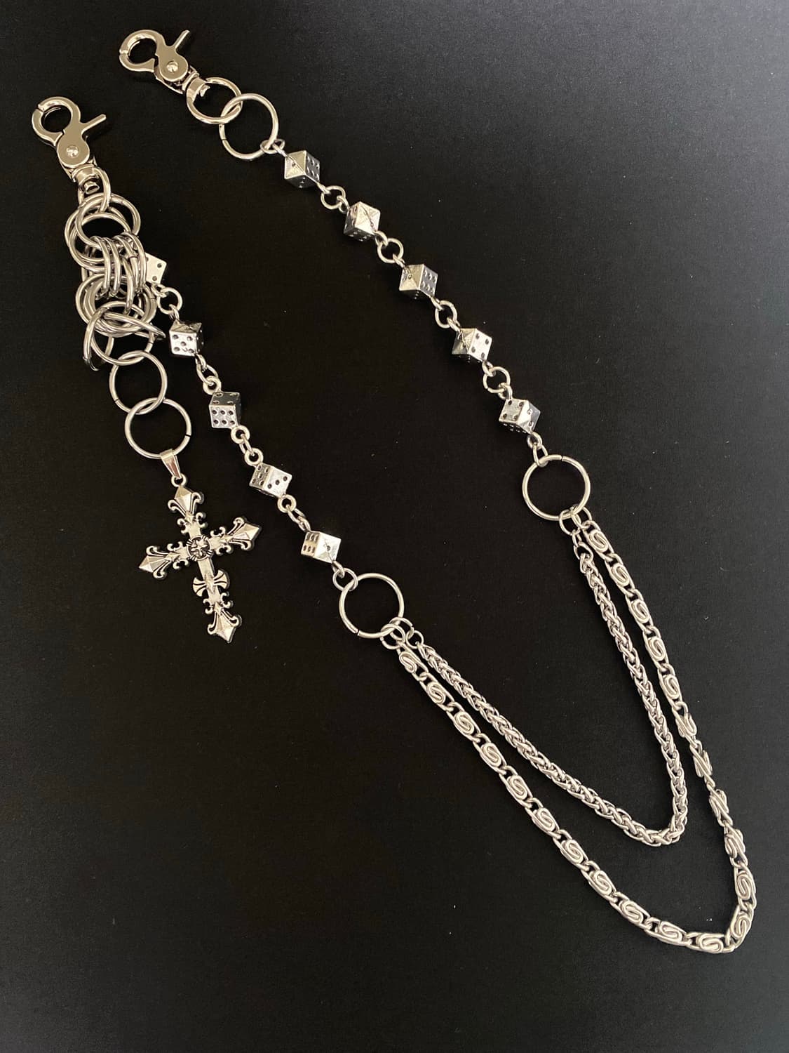 멀티링 크로스 다이스 팬츠 체인 상품이미지3