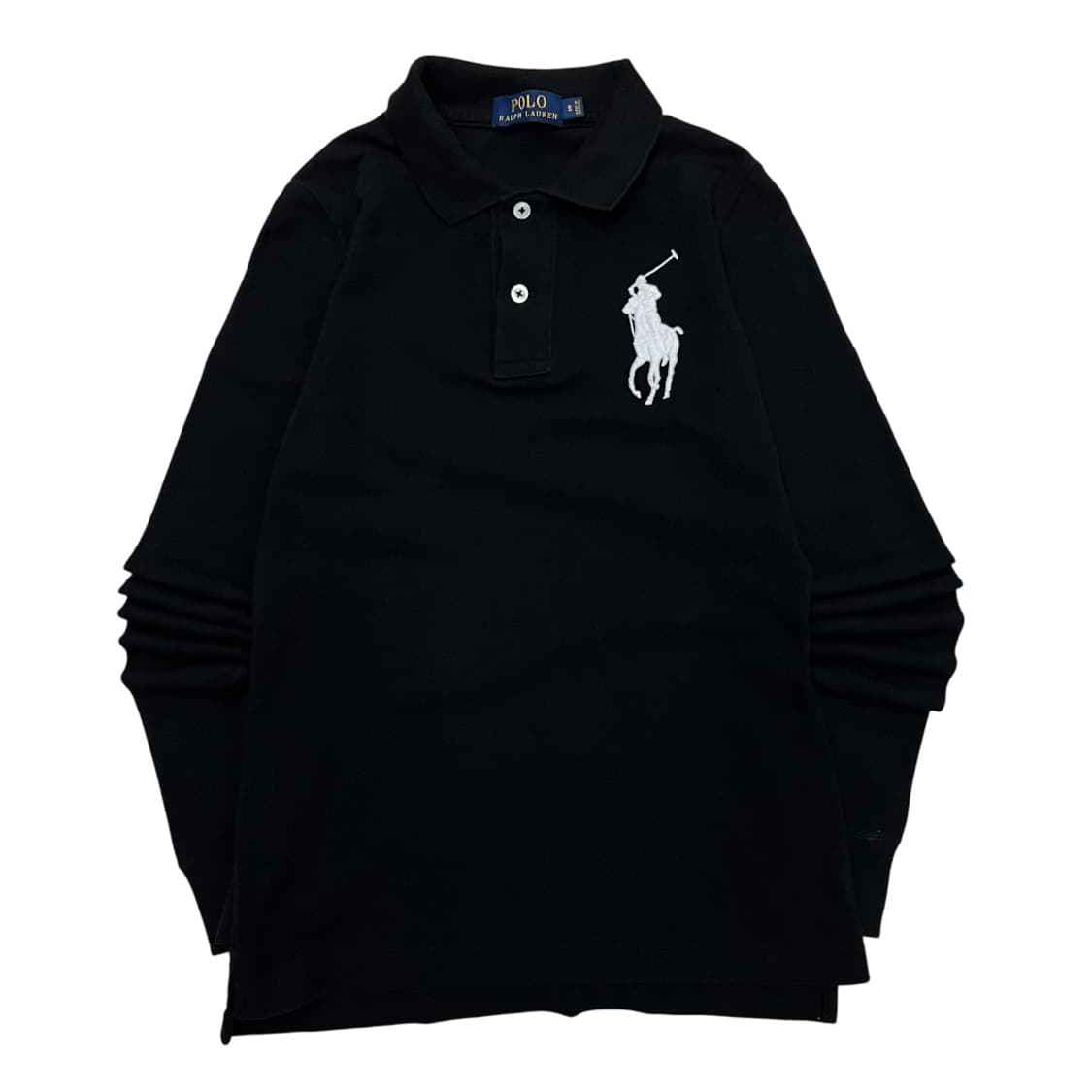 폴로 랄프로렌 화이트 빅포니 블랙 카라티 S 상품이미지2