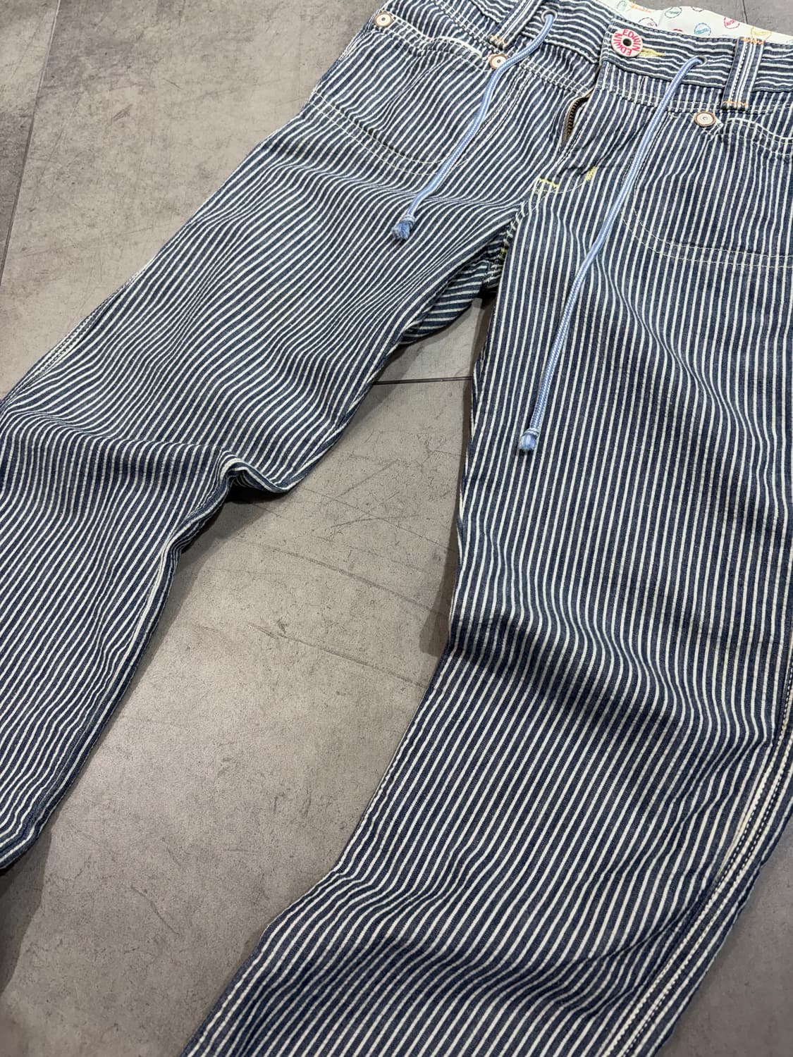 EDWIN 히코리 스트라이프 팬츠 상품이미지4