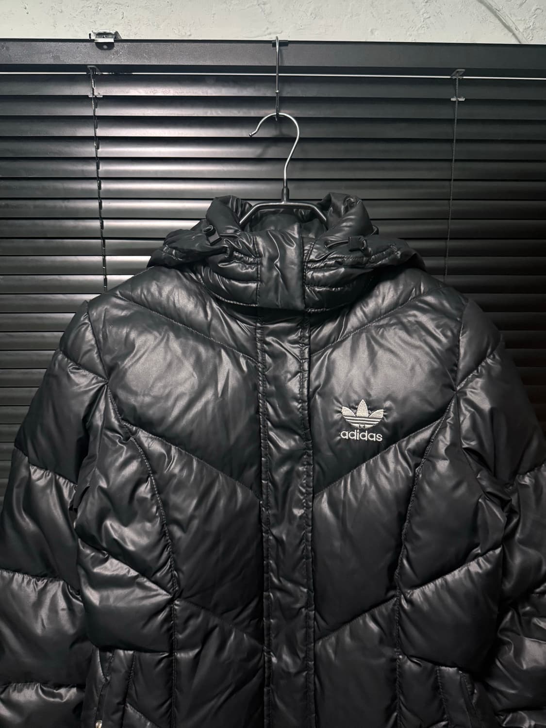 아디다스 피티드 파이어버드 유로파 오리털 덕다운 패딩 90 s 고스 펑크 상품이미지5