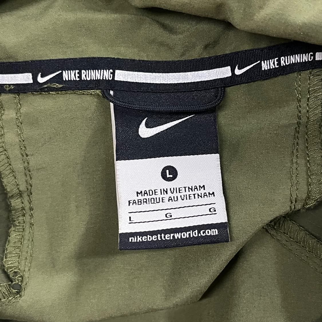 [정품/100,L] 나이키 러닝 카모 스카치 바람막이 후드집업 b15 상품이미지7