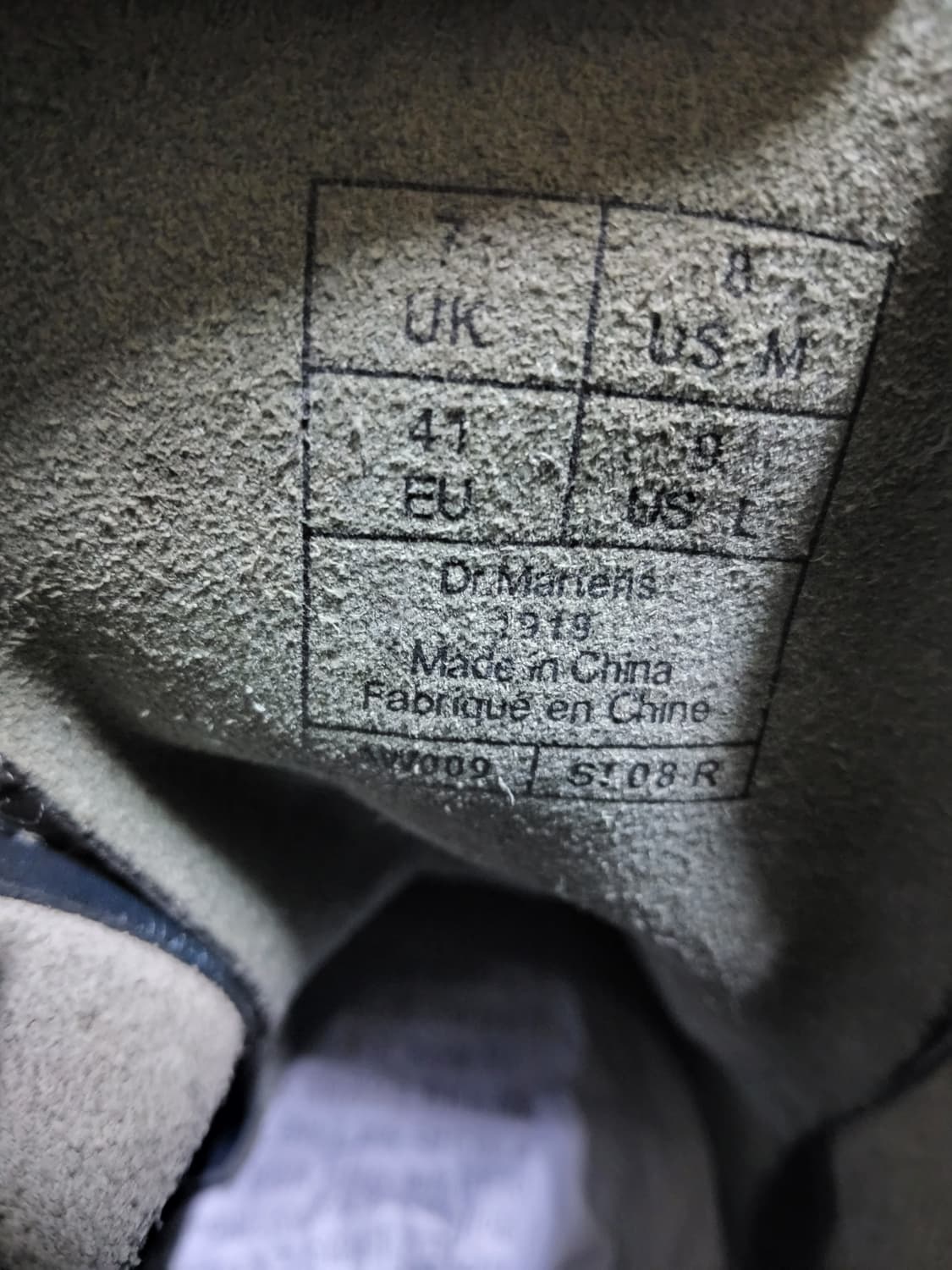 닥터마틴 10홀 1919블루블랙 260 상품이미지2
